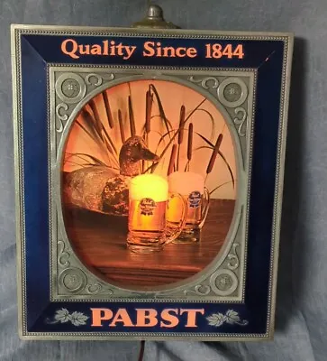 Vintage Pabst Blue Ribbon Light Up Advertising Beer • $139.99