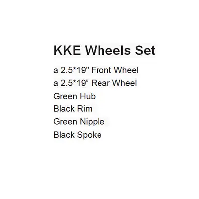$629 • Buy KKE 2.5*19  Front & Rear Wheels For Kawasaki KX250F KX450F 2006-2022 Black Spoke