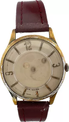 Vintage Dee Jay Mystery Dial Men's Mechanical Wristwatch Swiss Made • $80