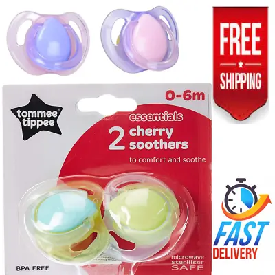 £4.10 • Buy Tommee Tippee Cherry Soothers Pack Of 2 0-6 Months Newborn