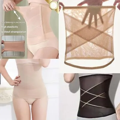 Waist Shaping Cross Mesh Girdle Maternity Postpartum Bandage Band  Yoga Sports • £5.48