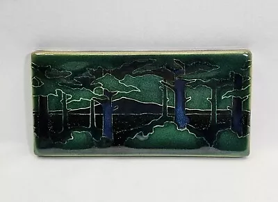 Vintage Motawi Tileworks Pine Landscape Summer Horizontal Tile Art 4x8 USA • $79.99