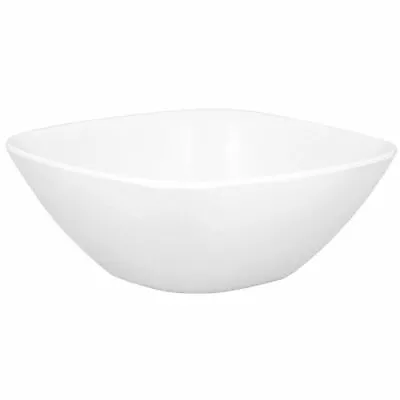 Kristallon Melamine Rounded Square Bowls In White 120x 120mm/ 4 3/4  • £31.03