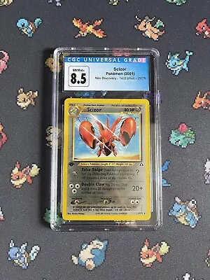 Pokémon Cards Scizor 29/75 Neo Discovery 1st Edition Non Holo Rare - CGC 8.5 • $30