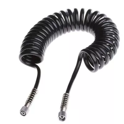 Lightweight Air Compressor Hose Black PU Recoil Air Hose Flexible Kink Resistant • $17.78