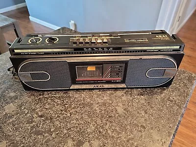 Vintage AKAI  Model AJ-201 Stereo Radio Cassette Recorder Made In Japan • $55