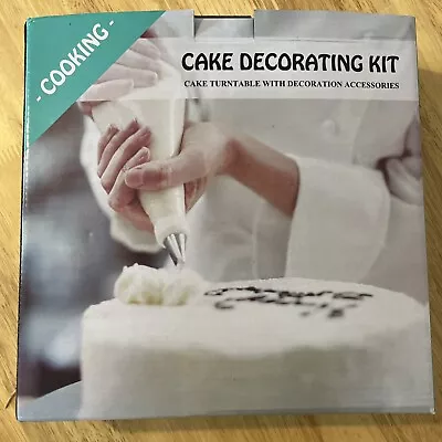 11 Inch Cake Turntable (28CM) With 39 Pcs Decorating Kit Cake Decorating SetUK • £9.99