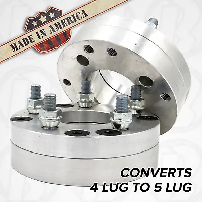 2pc | 4x130 To 5x112 Wheel Adapters / 1.75  Spacers USA | Porsche 914 VW Beetle • $193.70