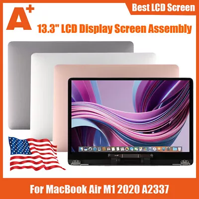 $177.99 • Buy A+ A2337 LCD Screen Display Assembly For Apple MacBook Air M1 2020 Replacement