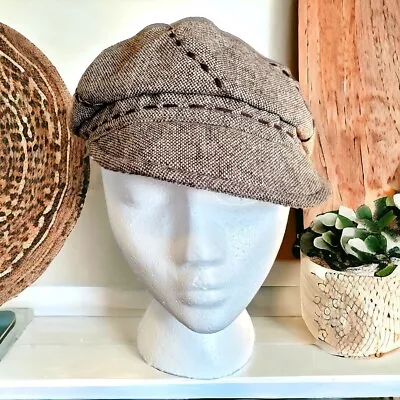 Vintage Newsboy Cap Wool Knit By August • $14