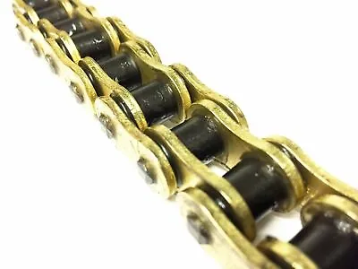 Heavy Duty Motorcycle O-Ring Drive Chain 520 HO-120 Gold With Split Link • £43.90