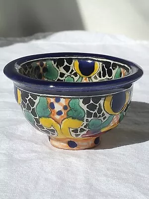 Talavera Pottery Mexico Handpainted Lead Free 2.75  X 1.5  Salsa Dip Bowl • $10.49