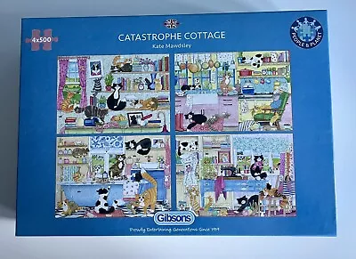 Catastrophe Cottage 4X500 Piece Jigsaw Puzzle | Multi-box Jigsaw Puzzle • £9.50