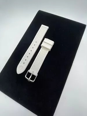 Authentic Michele Jelly White With Texture Watch Band 16 MM • $24.95