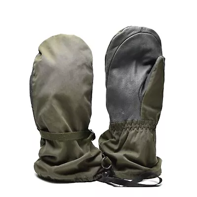 Genuine Austrian Army Olive OD GoreTex Mittens Military Waterproof Combat Gloves • $25.13