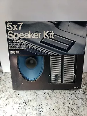 Vintage Sparkomatic Sk-257 5x7 Speaker Kit Nos Chrome Grill Cover  • $69.97