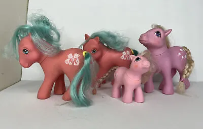 Lot Of 4 G1 My Little Pony MLP 1984-87 Lickety Split Tooth Tossles Happy Tails • $39.99