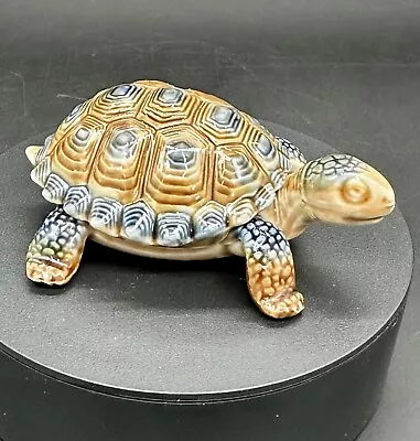 Vintage Wade 1970's Porcelain Tortoise Trinket Box 4 Inch Excellent Condition • £14.95