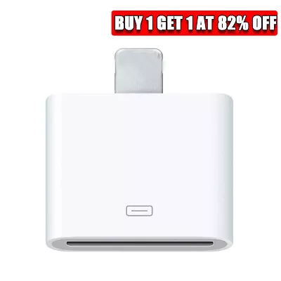 30Pin Adapter To 8Pin Charging Sync Converter For IPhone 6 7 8 IPad Mini 3 IPod • £2.98