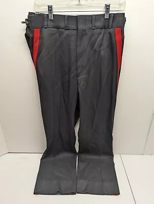 Vintage DeMoulin Bros Mens Size 36 Marching Band Pants Black And Red • $15.96