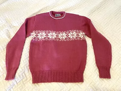 Vintage 80's Meister Women's Icelandic Nordic Style Sweater Pink S/M EUC Nice • $20