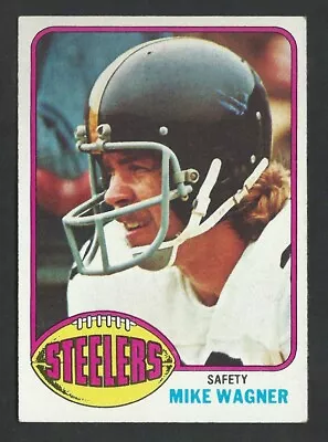 1976 Topps #501 MIKE WAGNER Pittsburgh Steelers - CREASE FREE - 03 • $1.19