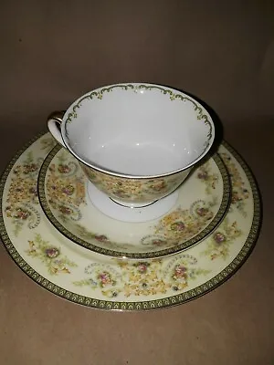 Meito Charm (F & B JAPAN) Tea Set Cup & Saucer Dessert Cookies Plate 3 Piece VTG • $9.99