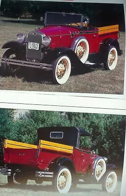 1930 FORD MODEL A ROADSTER PICKUP 4 Pg Color Article • $5.95