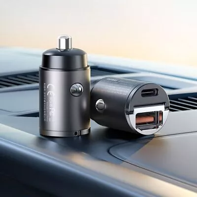 Smart Phone Fast Charging With Flush Fit Pull Ring Car Charger Dual Port • $21.33