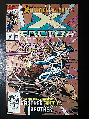 X-Factor #60 2nd Print Gold Marvel Comics 1990 X-Tinction Agenda NM- 9.2 • $5.99