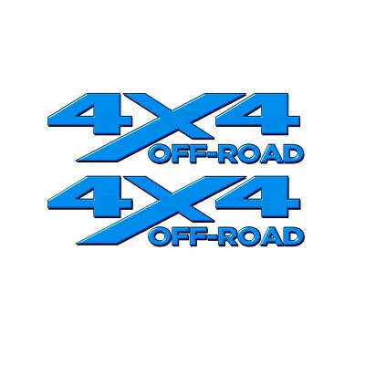 4x4 OFF ROAD Truck Side Decals -LITE BLUE Truck Side Graphics -2 Pack AM03OR4blx • $13.99