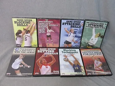 LOT OF 8 DVDs CHAMPIONSHIP PRODUCTIONS VOLLEYBALL DVDs • $79.97