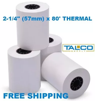 (40) VERIFONE VX510 (2-1/4  X 80') THERMAL RECEIPT PAPER ROLLS  ~FREE SHIPPING~ • $26.99