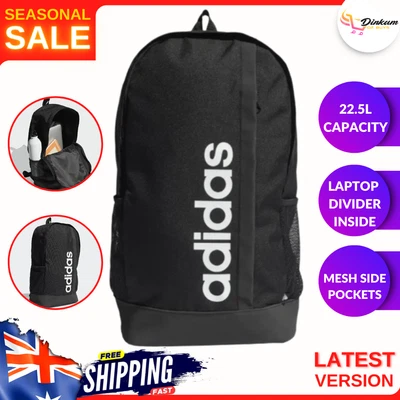 $47.53 • Buy NEW Adidas Bag School Work Carry Backpack Sports Gym Training Linear Back Pack