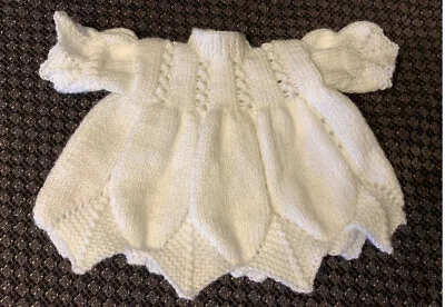 £9 • Buy Hand Knitted Baby Dress