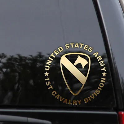 US Army 1st Cavalry Division Decal Sticker Veteran First Car Window Wall Laptop • $8.95