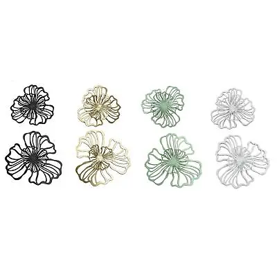 Metal Wall Art Flower Wall Sign Hollow Out Wall Sculpture Wall Decoration Flower • £7.98