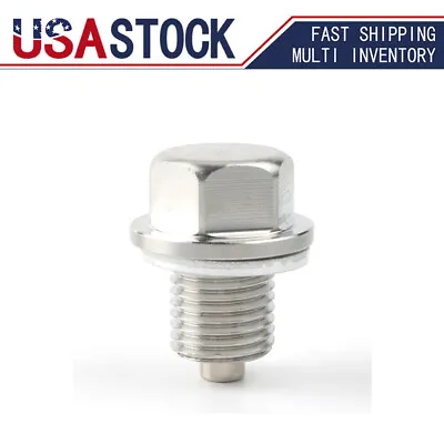 Stainless Steel Engine Oil Drain Plug With Neodymium Magnet M14 X 1.5MM • $8.99
