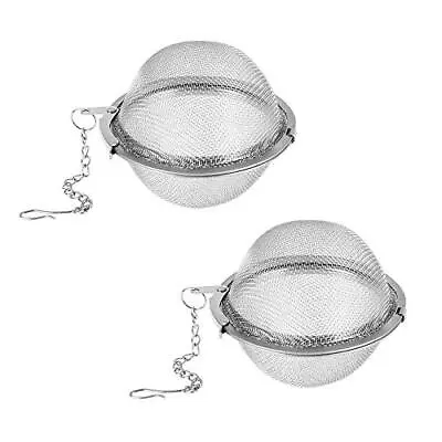 2pcs Stainless Steel Mesh Tea Ball Steeper Filter Tea Strainers Infuser Strainer • $7.99