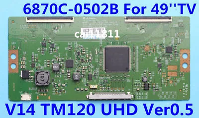 $41.07 • Buy Original T-Con Board 6870C-0502B For 49'' TV V14 TM120 UHD Ver0.5