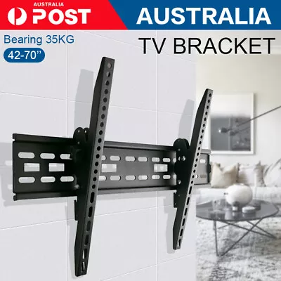 $16.99 • Buy TV Wall Mount Bracket Tilt Slim LCD LED 32 40 42 47 50 55 60 62 65 70 75 Inch AU