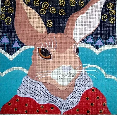 Vanessa Julian  Rabbit  Maggie & Co. HP Handpainted Needlepoint Canvas WK • $139.99