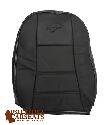 99 00 01 02 03 04 Ford Mustang Driver Side Lean Back Leather Seat Cover Black • $189.99