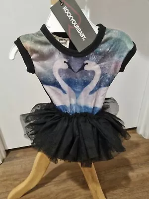 Rock Your Baby BNWT Black Swan's Way Baby Circus Tutu Dress 000 0-3 Months  • $27