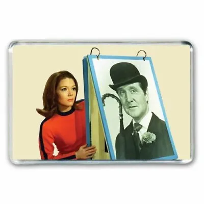 £2.25 • Buy Retro - The Avengers - Mrs Emma Peel & John Steed  Jumbo Fridge /locker Magnet 