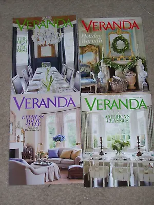 Veranda Design Magazine Lot Of 4  May/june 2012 And Sept 2012 - Feb 2013 • $10