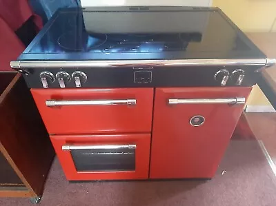 Stove Induction Electric Range Cooker Red Double Oven • £50