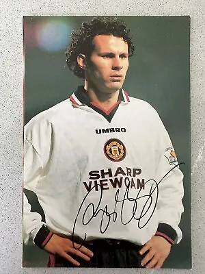 Manchester United Postcard 1996-97 Ryan Giggs Printed Autograph • £1