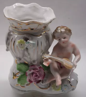 Vintage Ucagco Porcelain Vase Cherub JAPAN • $8.50