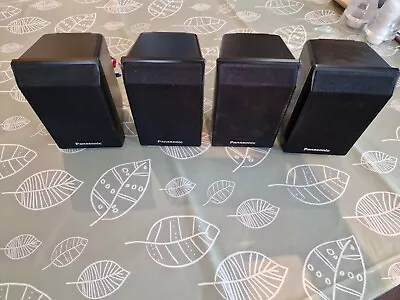 2 X Panasonic SB-HS460 And 2 X SB-HF460 Surround Sound SpeakerS  VGC Black • £10